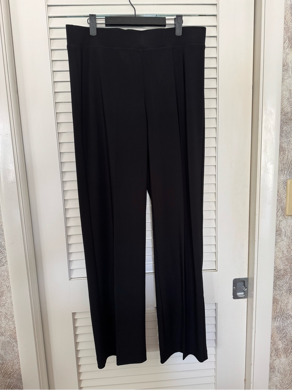 Joseph Ribkoff Black Wide-Leg Ponte Pants